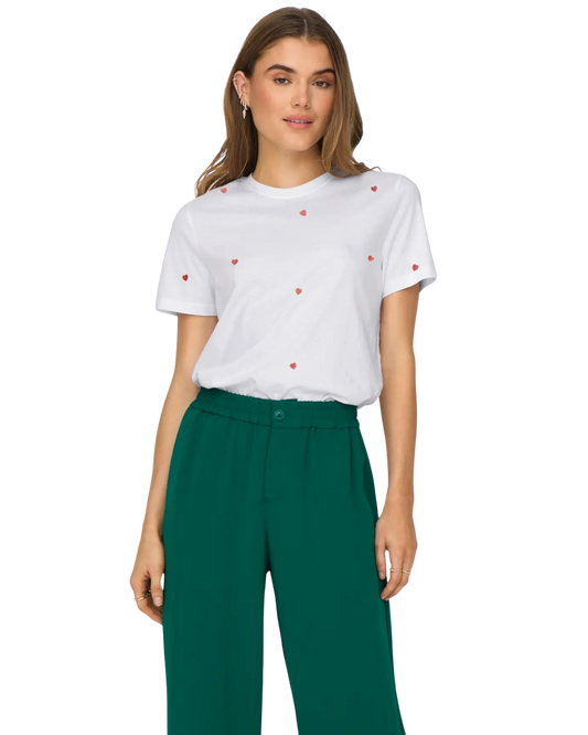 Only Ketty Heart T-Shirt