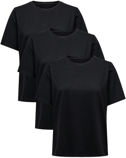 Only Basic T-Shirt O-Neck 3er Pack