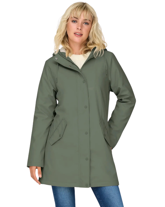 Only Sally gefütterter Regenmantel