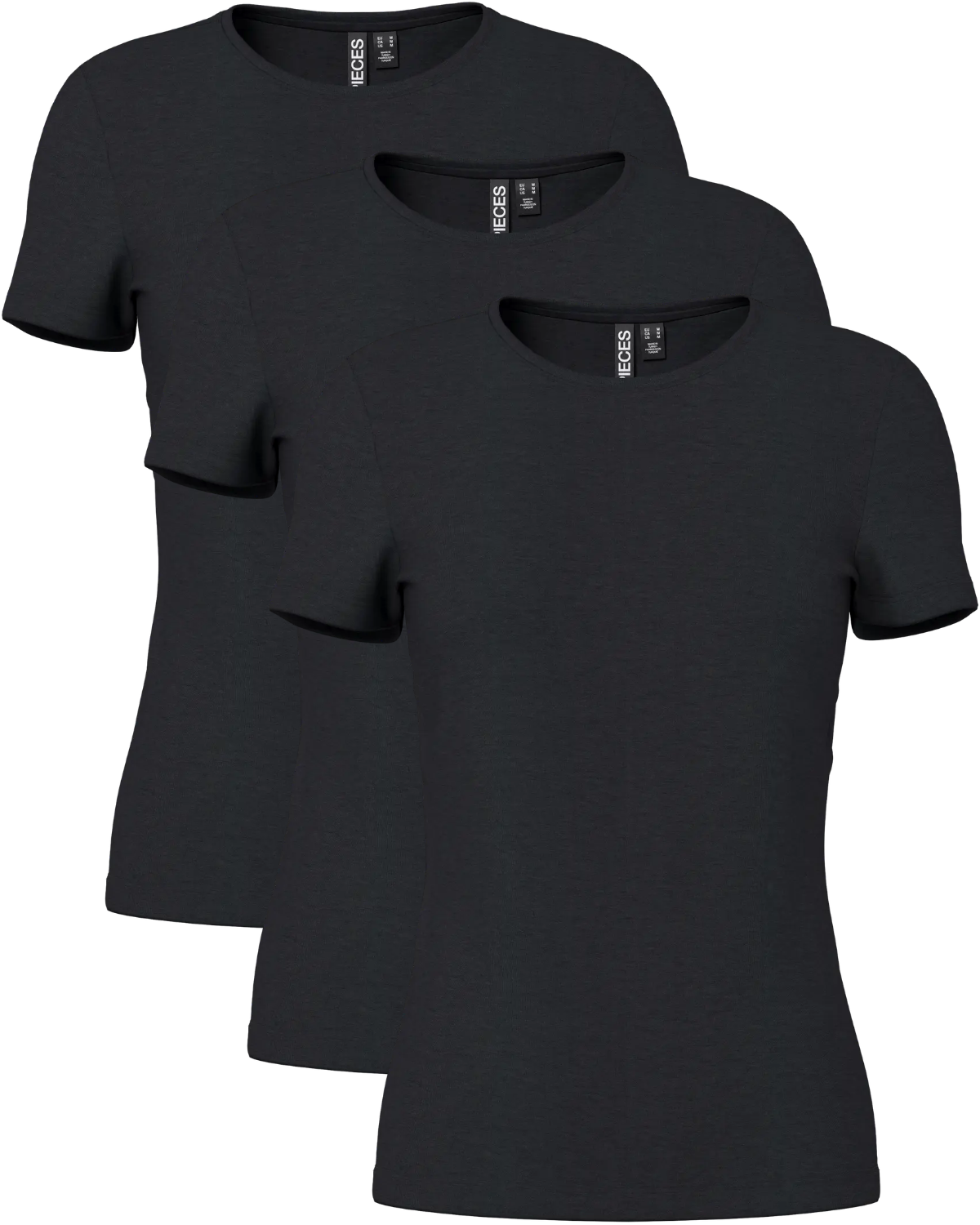 Pieces Basic rundhals T-Shirts 3er Pack
