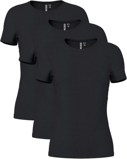 Pieces Basic rundhals T-Shirts 3er Pack