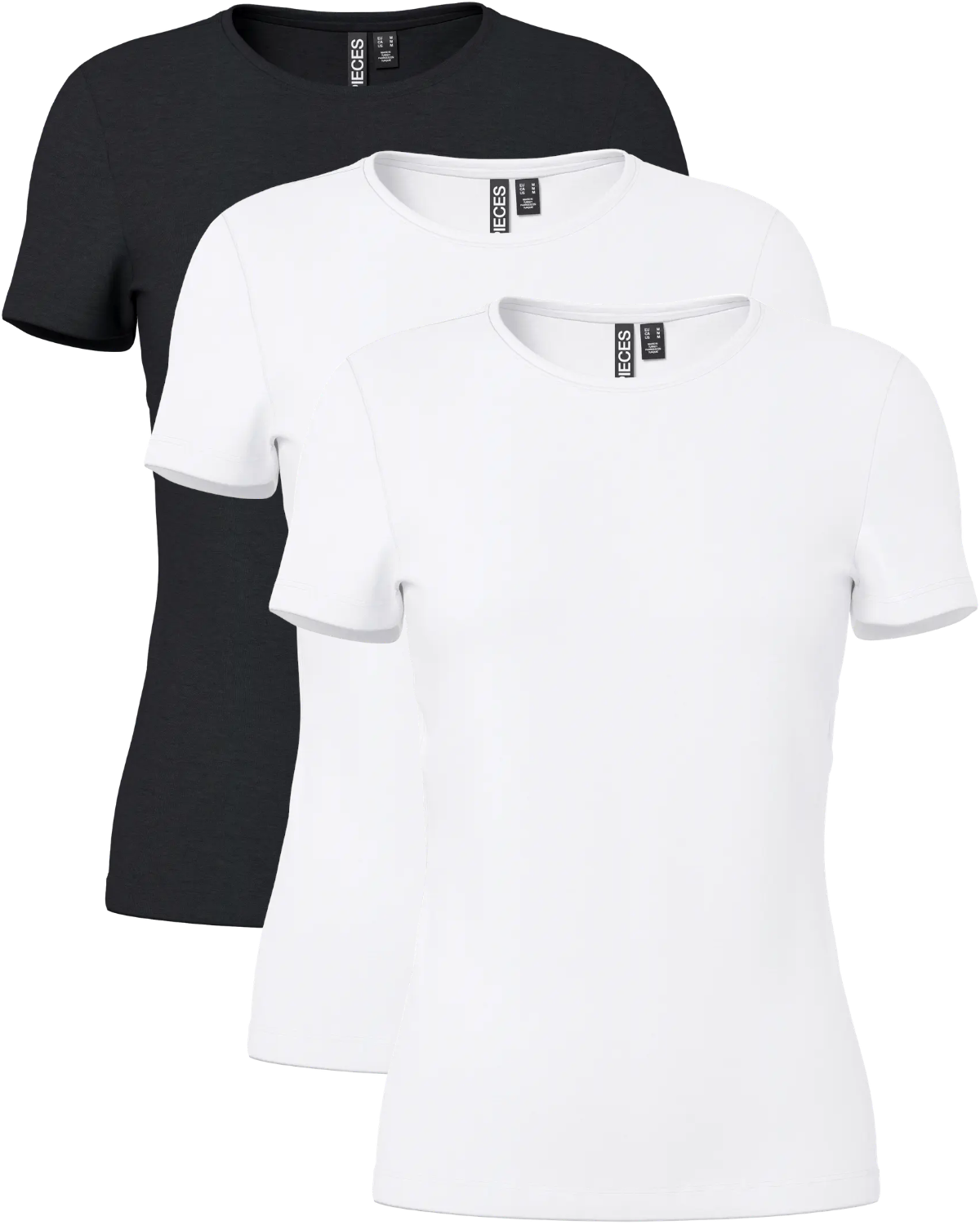 Pieces Basic rundhals T-Shirts 3er Pack