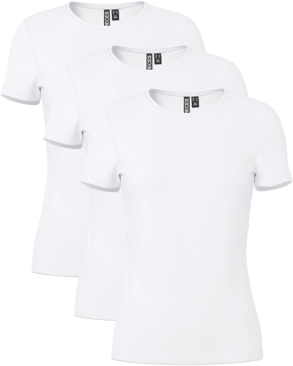 Pieces Basic rundhals T-Shirts 3er Pack