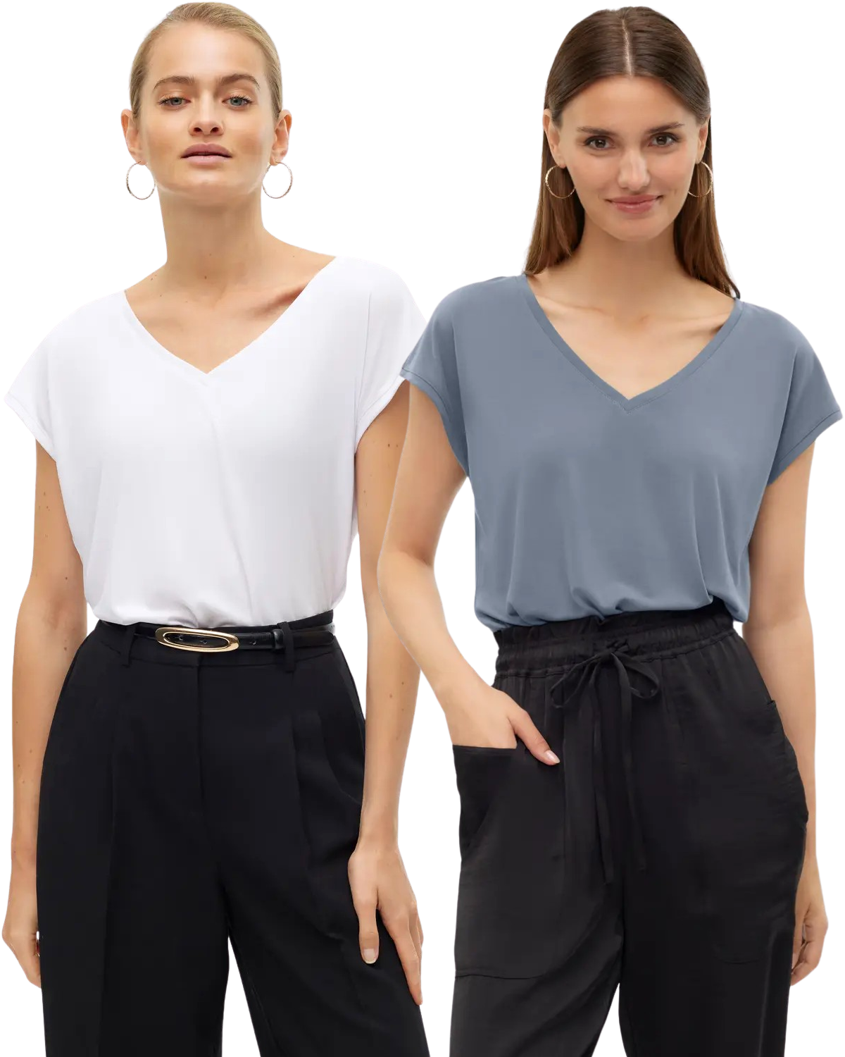 Vero Moda V-Neck T-Shirt Doppelpack