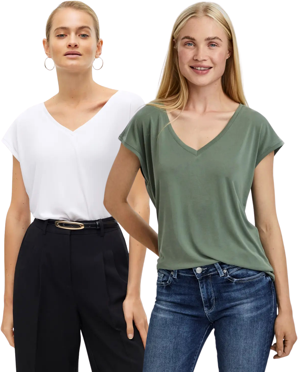 Vero Moda V-Neck T-Shirt Doppelpack