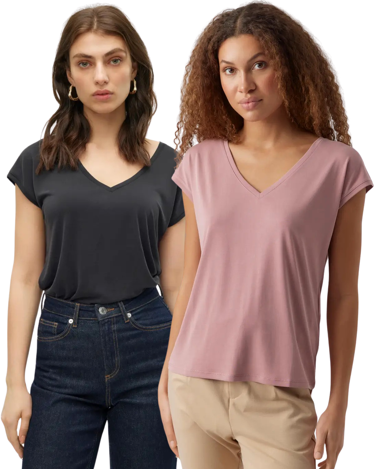 Vero Moda V-Neck T-Shirt Doppelpack