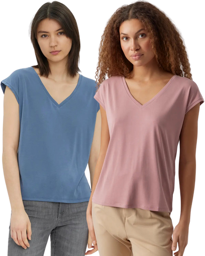 Vero Moda V-Neck T-Shirt Doppelpack