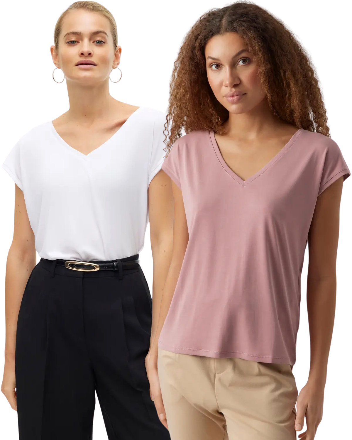 Vero Moda V-Neck T-Shirt Doppelpack