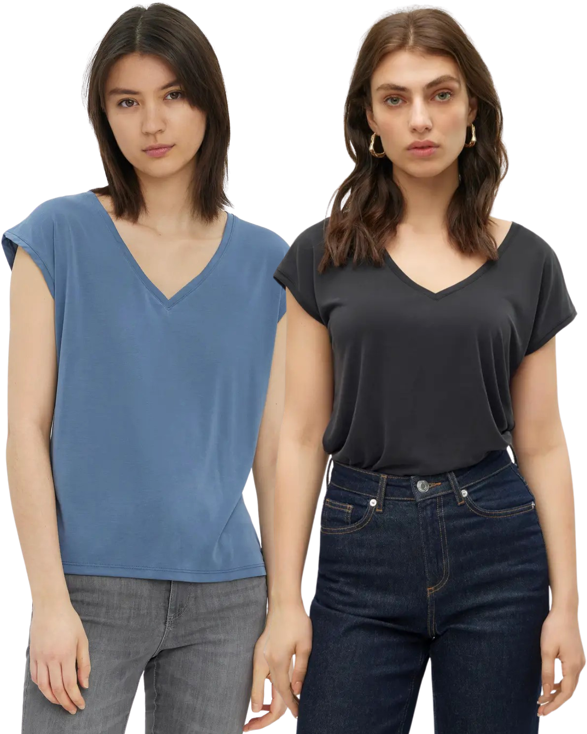 Vero Moda V-Neck T-Shirt Doppelpack