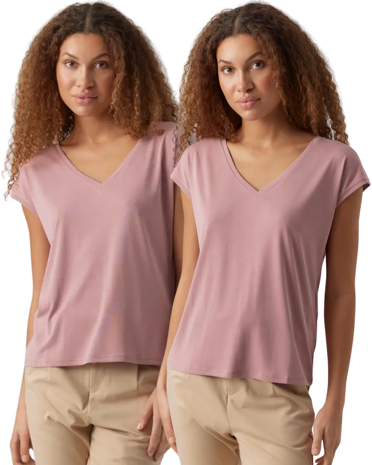 Vero Moda V-Neck T-Shirt Doppelpack