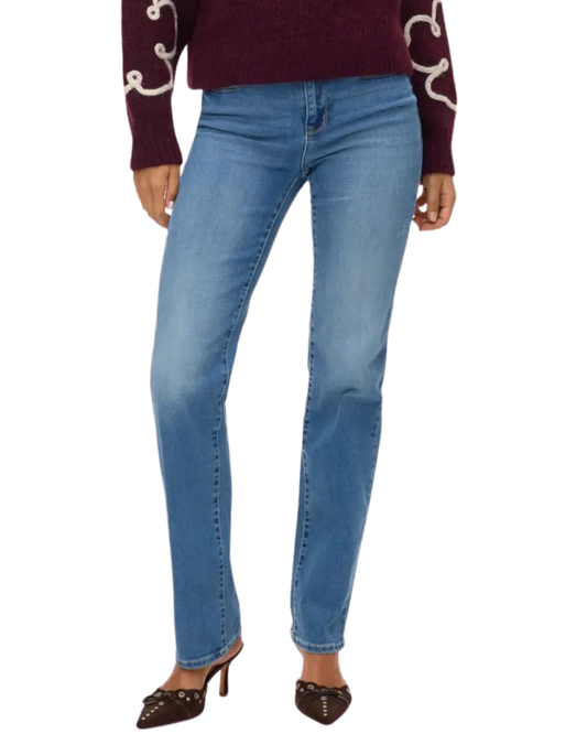 Vero Moda Flash Mid Rise Straight Fit Jeans