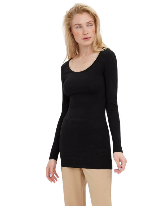 Vero Moda Langarmshirt mit U-Neck Ausschnitt