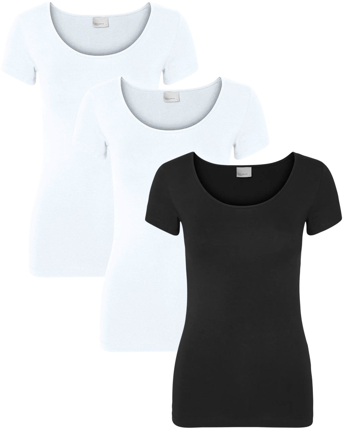 Vero Moda Basic T-Shirt 3er Pack