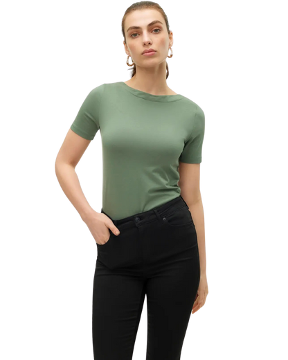 Vero Moda Shirt mit U-Boot Ausschnitt